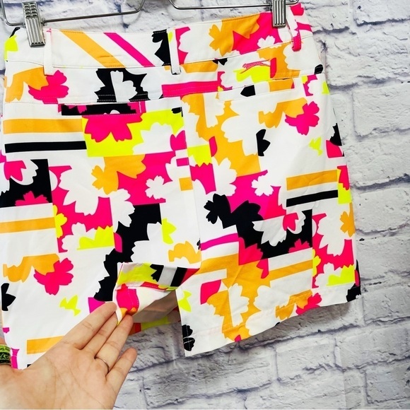 SLAZENGER Tech GOLF Hydro-Dri Neon Flower Print Active Performance Skort - 2 - Picture 7 of 9